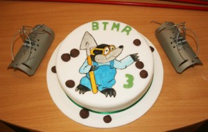 Third birthday cake for the British Traditional Molecatchers Register